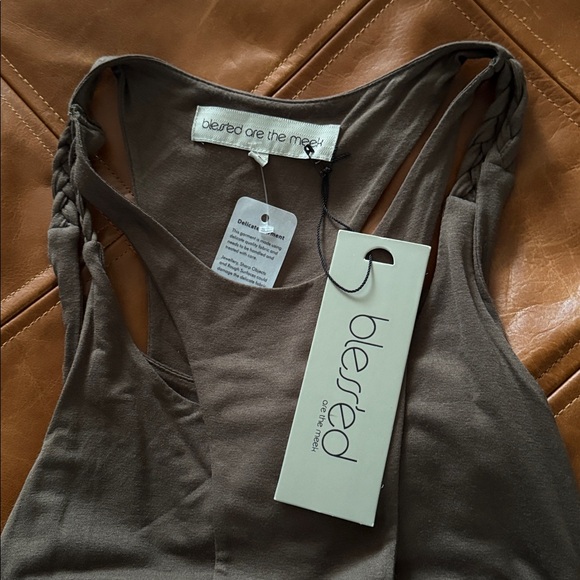 Blessed are the Meek Women's Holy Smoke Khaki Maxi Cutout Dress size XS NWT - Picture 7 of 9